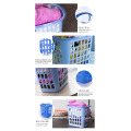 high quality plastic clothes washing basket whit handle